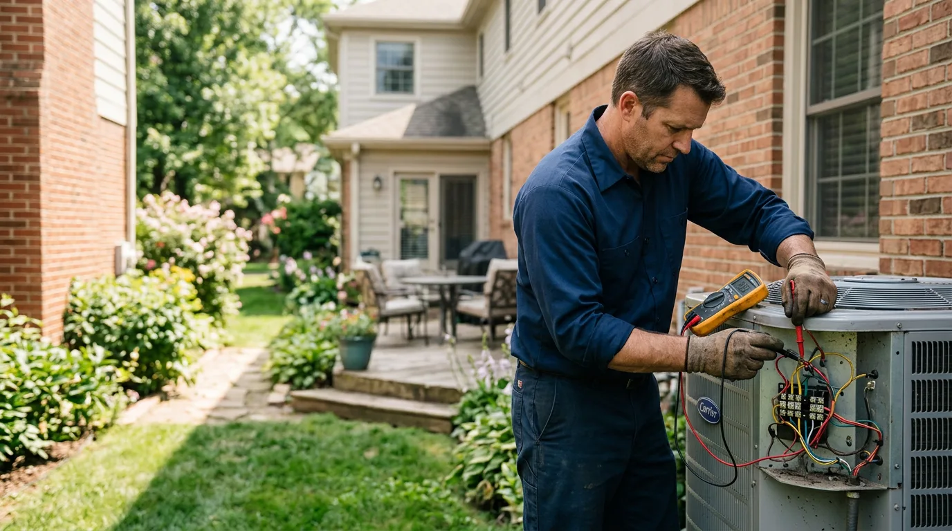 HVAC technician working near Rusk, TX